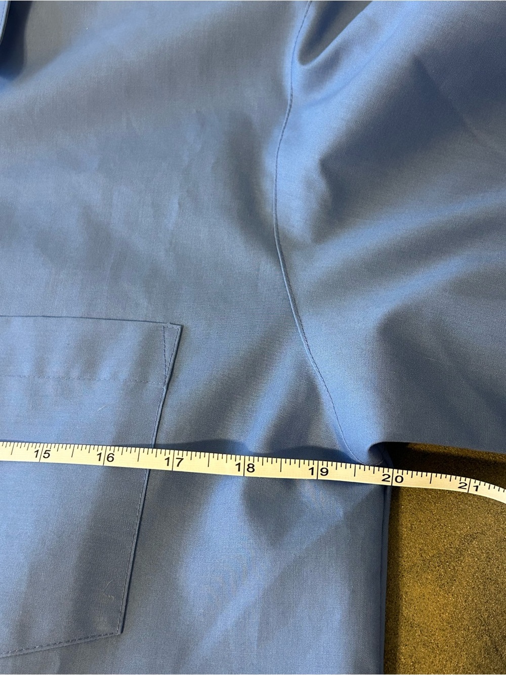 Foxcroft women’s Blue Wrinkle-Free Long Sleeve Butggton-Down Shirt Size 8 - Picture 7 of 8